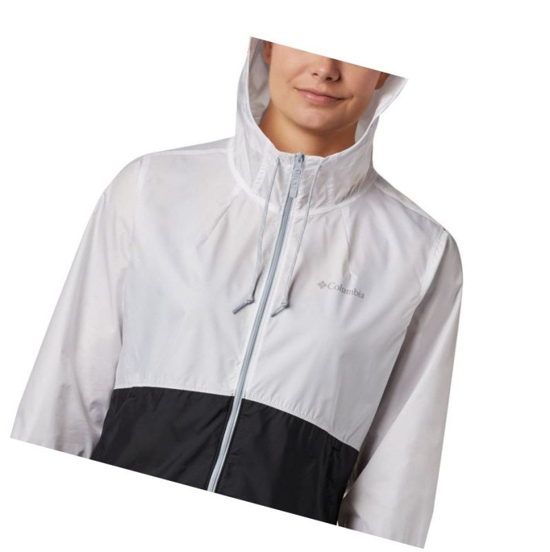 Kurtki Columbia Flash Forward Windbreaker Damskie Białe Czarne | 95XRLFVSQ