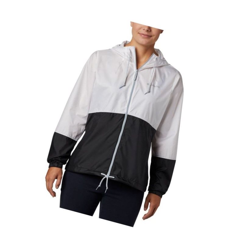 Kurtki Columbia Flash Forward Windbreaker Damskie Białe Czarne | 95XRLFVSQ