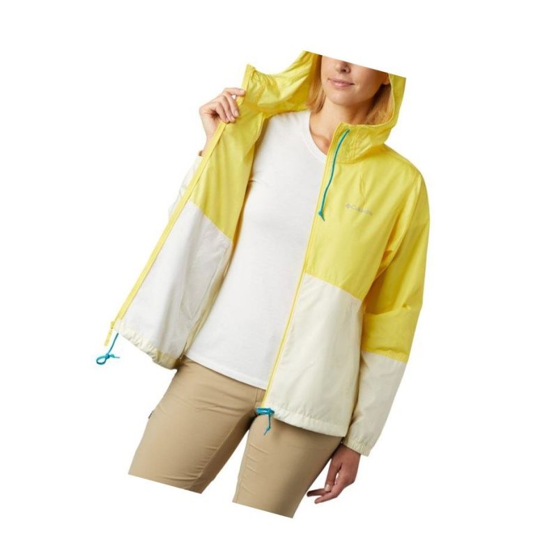 Kurtki Columbia Flash Forward Windbreaker Damskie Żółte | 48ODZXRQI