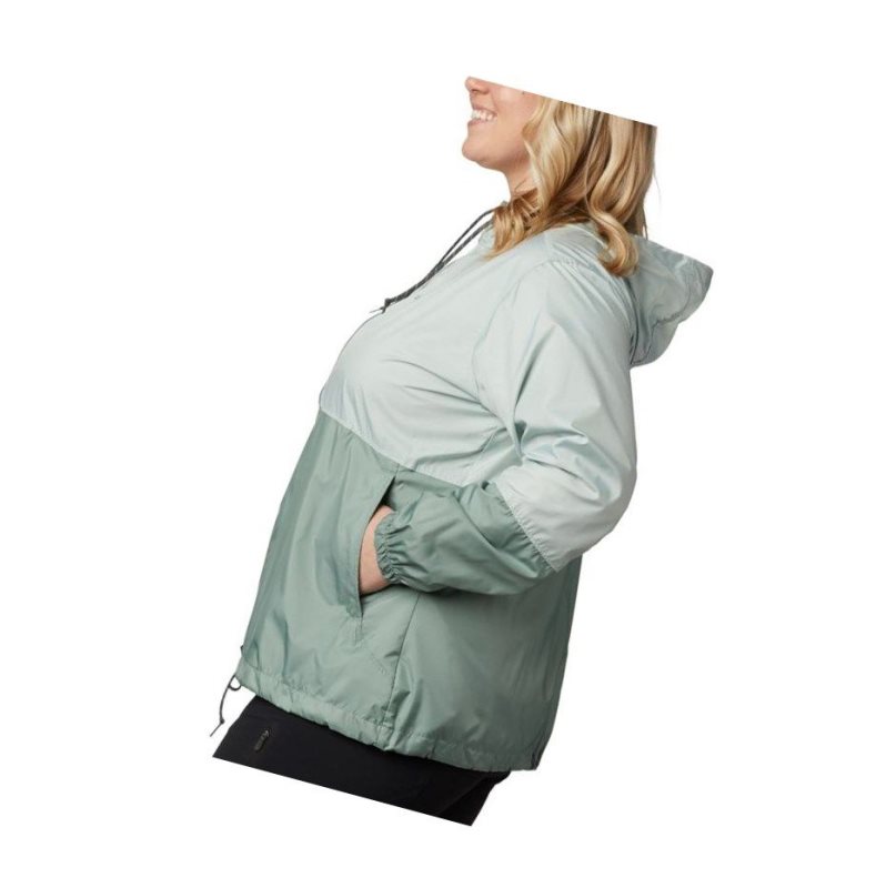 Kurtki Columbia Flash Forward Windbreaker Plus Size Damskie Zielone | 42KSEVXYM