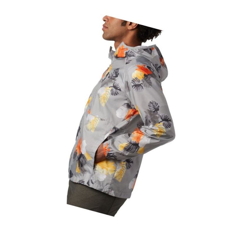 Kurtki Columbia Flash Forward Windbreaker Print Męskie Szare | 39KJCNOUW