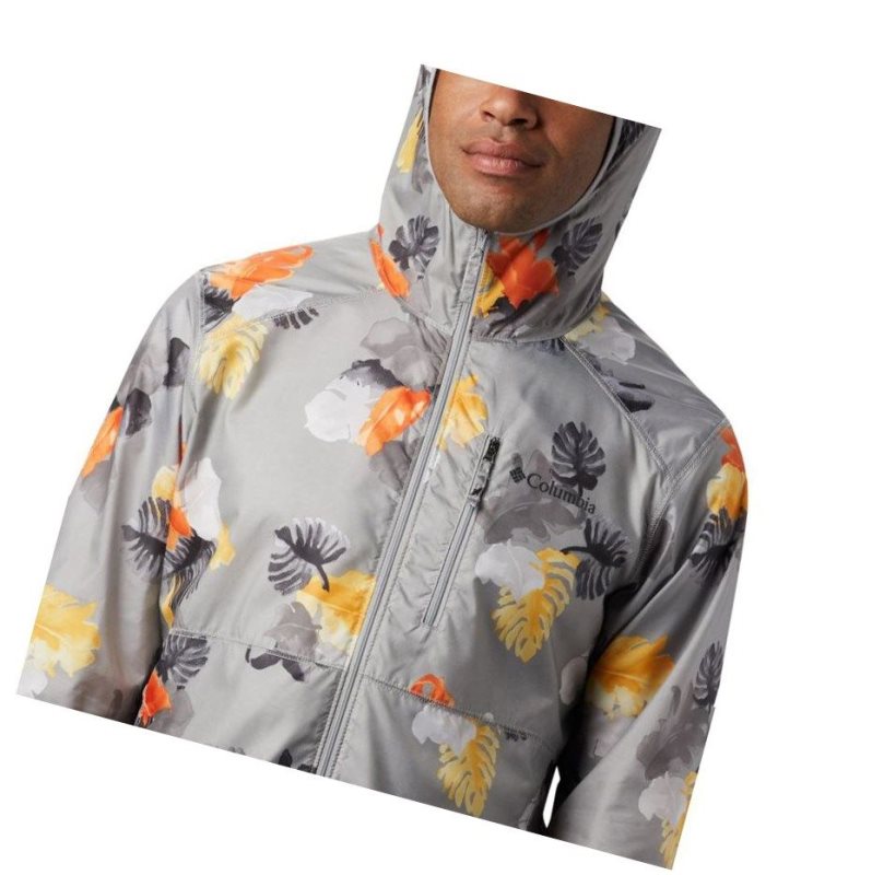 Kurtki Columbia Flash Forward Windbreaker Print Męskie Szare | 39KJCNOUW