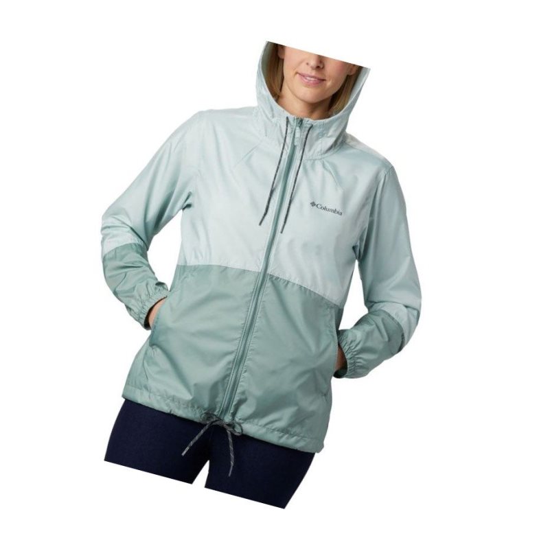 Kurtki Columbia Flash Forward Windbreaker Damskie Zielone | 25VUSFXDK