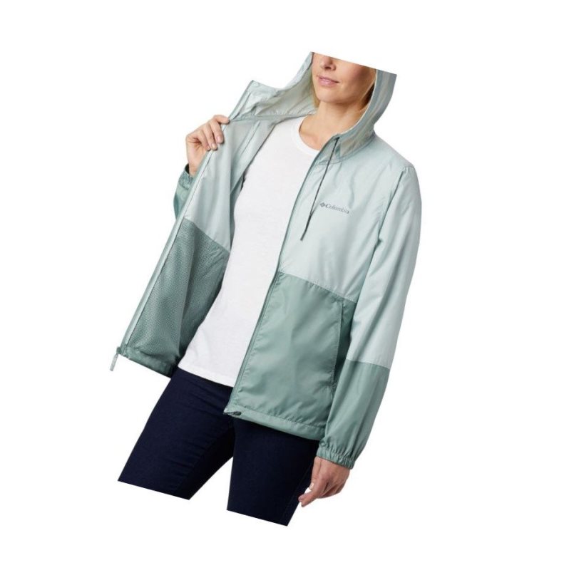 Kurtki Columbia Flash Forward Windbreaker Damskie Zielone | 25VUSFXDK