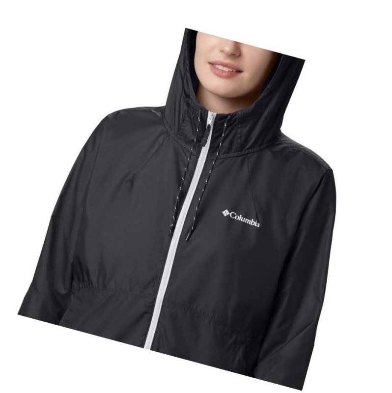 Kurtki Columbia Flash Forward Windbreaker Damskie Czarne | 04PUXIQYH