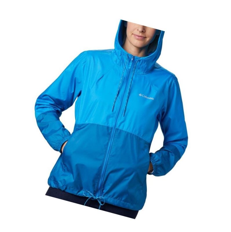 Kurtki Columbia Flash Forward Windbreaker Damskie Niebieskie | 01EGOVYQP