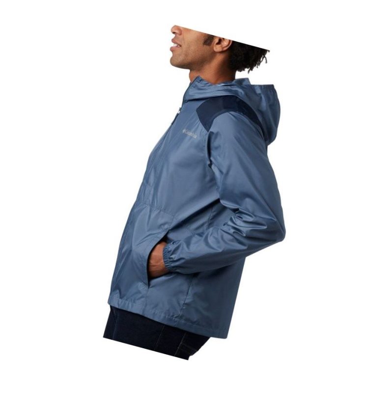 Kurtki Columbia Flashback Windbreaker Męskie Niebieskie Granatowe | 01JGUDQPA