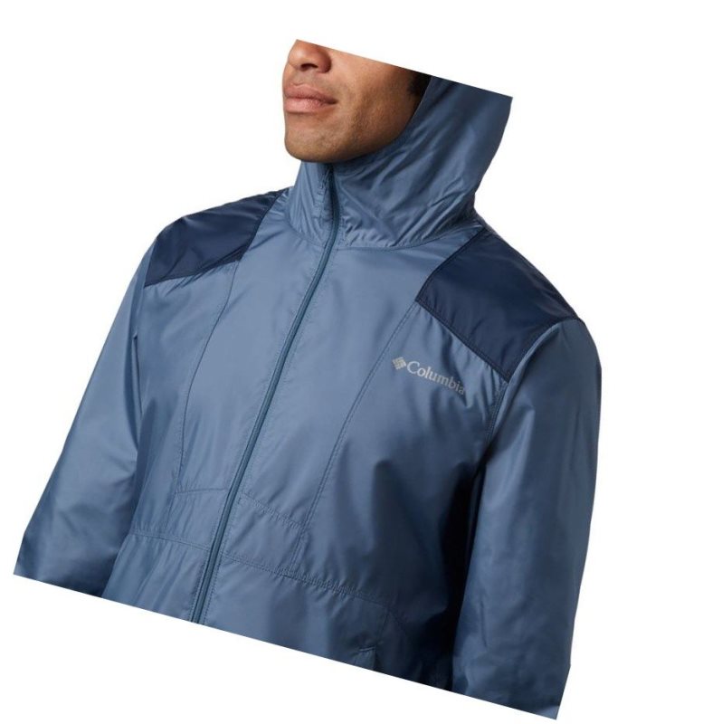 Kurtki Columbia Flashback Windbreaker Męskie Niebieskie Granatowe | 01JGUDQPA