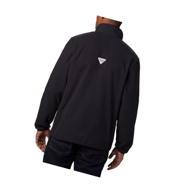 Kurtki Columbia Harborside II Fleece Full Zip Męskie Czarne | 98UMKHEYQ