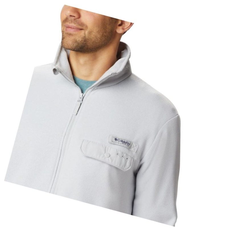 Kurtki Columbia Harborside II Fleece Full Zip Męskie Szare | 63LBMZQSI