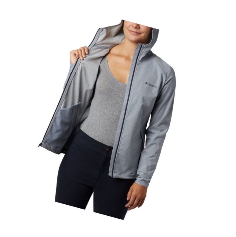 Kurtki Columbia Heather Canyon Softshell Damskie Szare | 62WHQJRPX