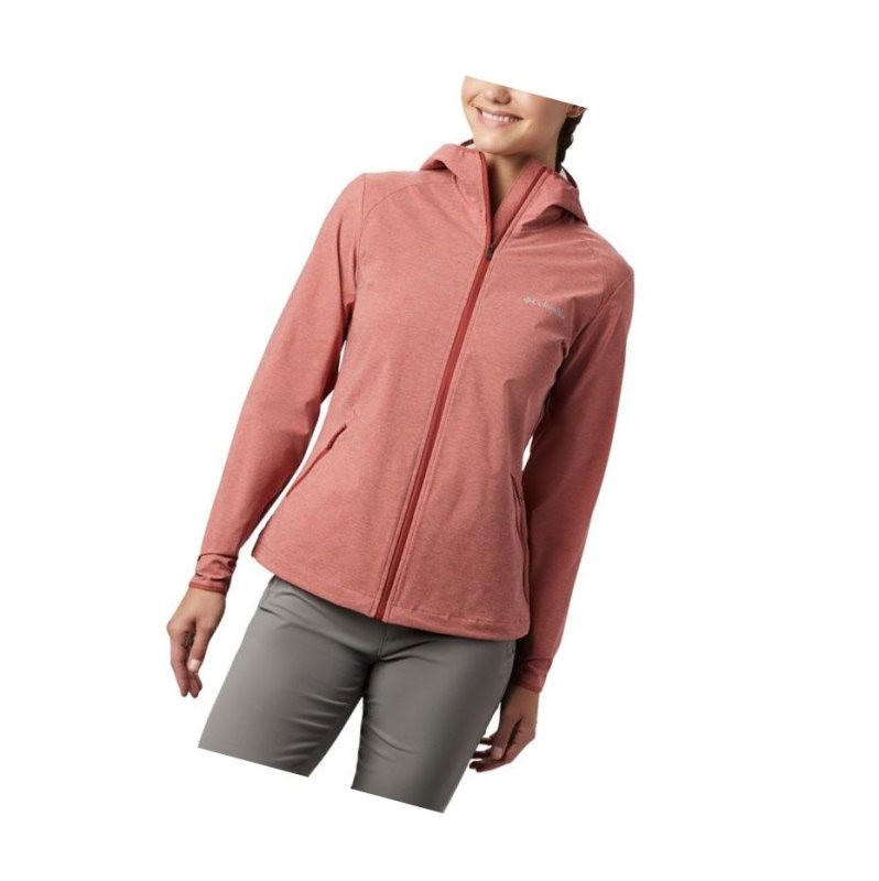 Kurtki Columbia Heather Canyon Softshell Damskie Czerwone | 50NEWOZXS