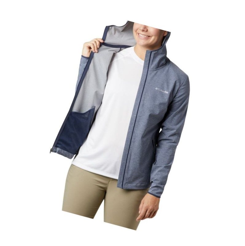 Kurtki Columbia Heather Canyon Softshell Damskie Granatowe | 18SLVWTHB