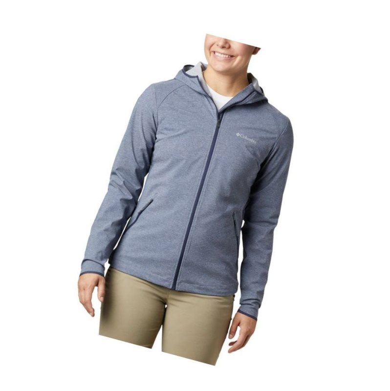 Kurtki Columbia Heather Canyon Softshell Damskie Granatowe | 18SLVWTHB