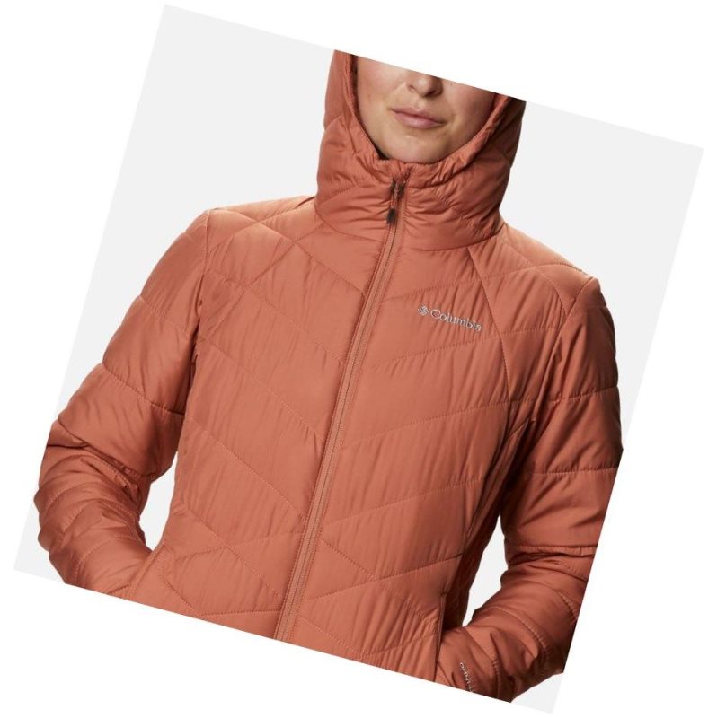 Kurtki Columbia Heavenly Hooded Damskie Różowe | 25SJEMBUI