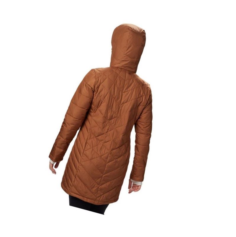 Kurtki Columbia Heavenly Long Hooded Damskie Brązowe | 86GPIFJRV