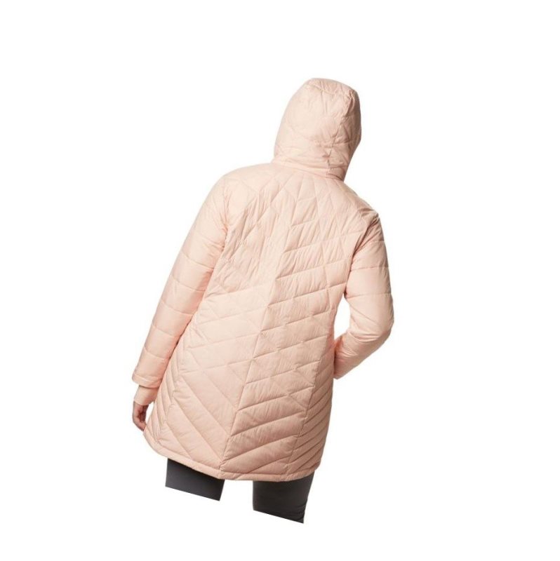 Kurtki Columbia Heavenly Long Hooded Plus Size Damskie Różowe | 59YACRBXT