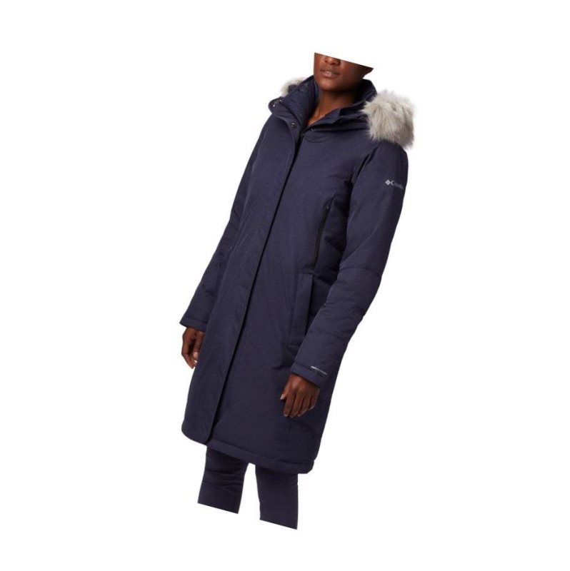 Kurtki Columbia Hillsdale Parka Damskie Granatowe | 54XHAOJVR