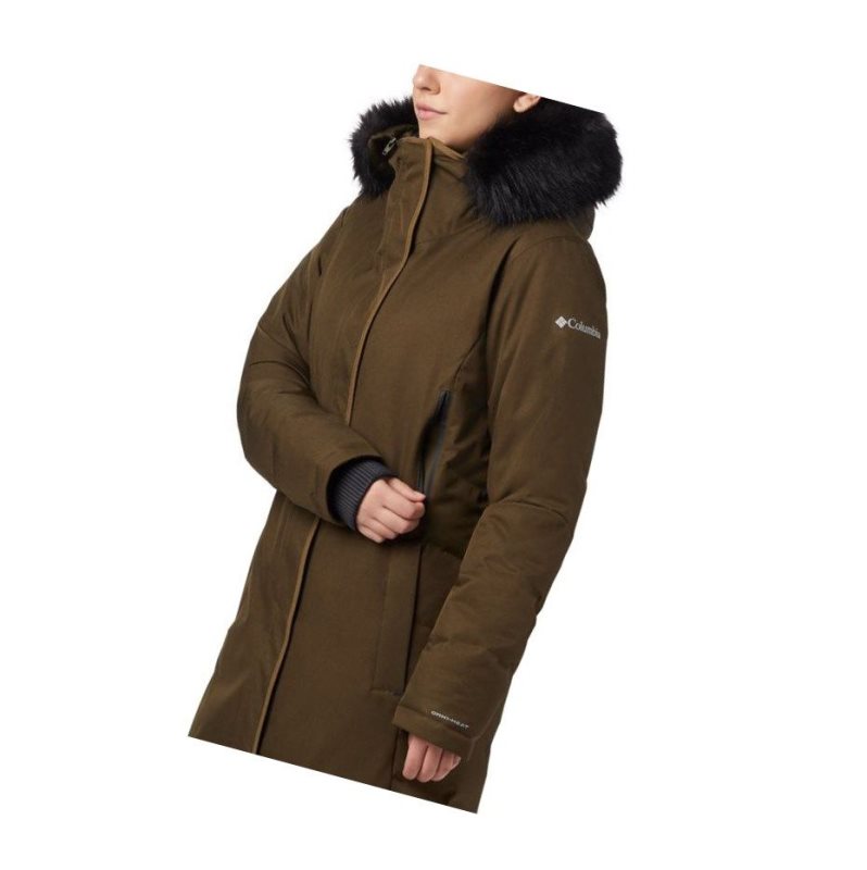 Kurtki Columbia Hillsdale Parka Damskie Oliwkowe | 01OQNZXCL