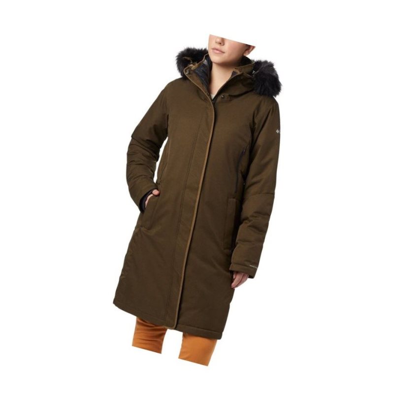 Kurtki Columbia Hillsdale Parka Damskie Oliwkowe | 01OQNZXCL