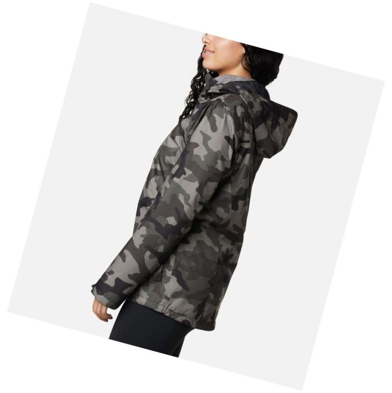 Kurtki Columbia Inner Limits II Damskie Czarne Camo | 01SMFZUHA