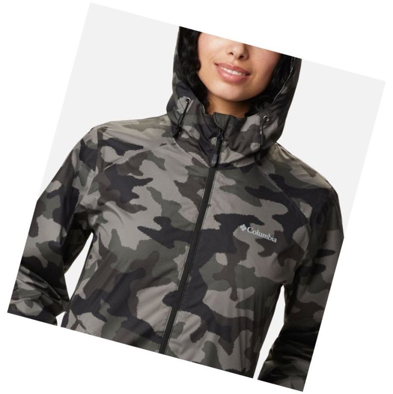 Kurtki Columbia Inner Limits II Damskie Czarne Camo | 01SMFZUHA