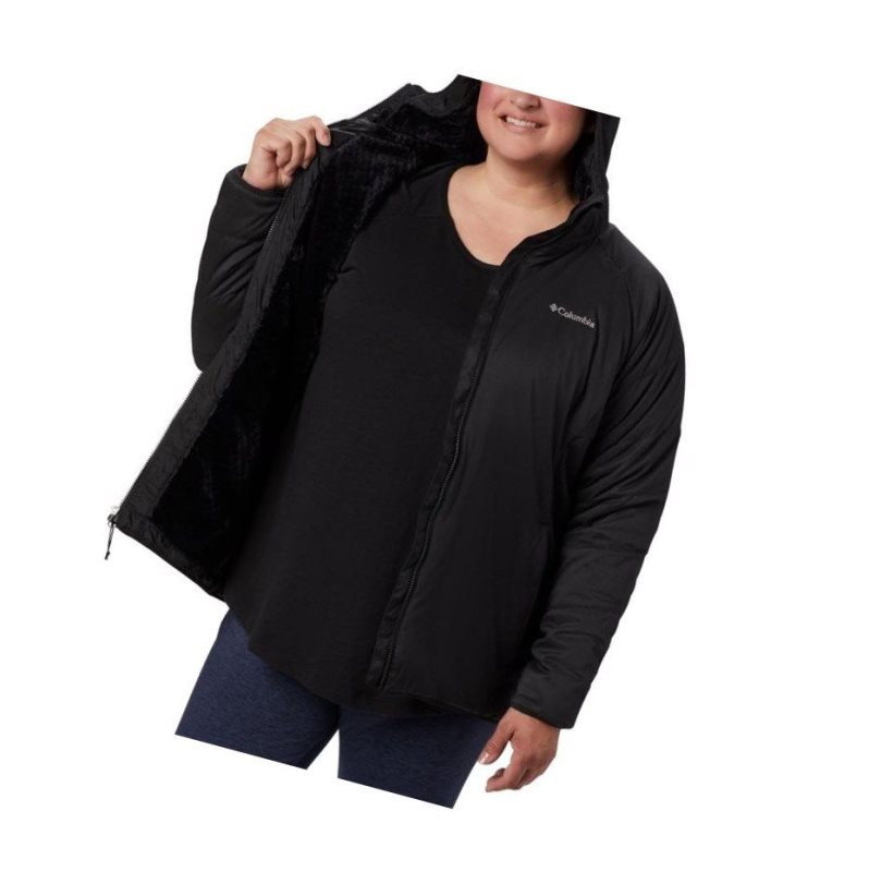 Kurtki Columbia Kruser Ridge II Plush Softshell Plus Size Damskie Czarne | 84GCUKWSJ