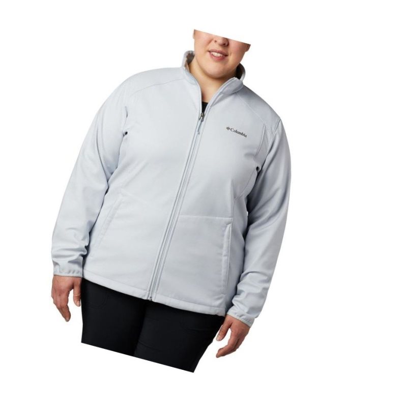 Kurtki Columbia Kruser Ridge II Softshell Plus Size Damskie Szare | 52IJGOCPA