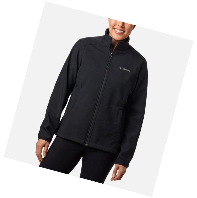 Kurtki Columbia Kruser Ridge II Softshell Damskie Czarne | 43XJQSMYN