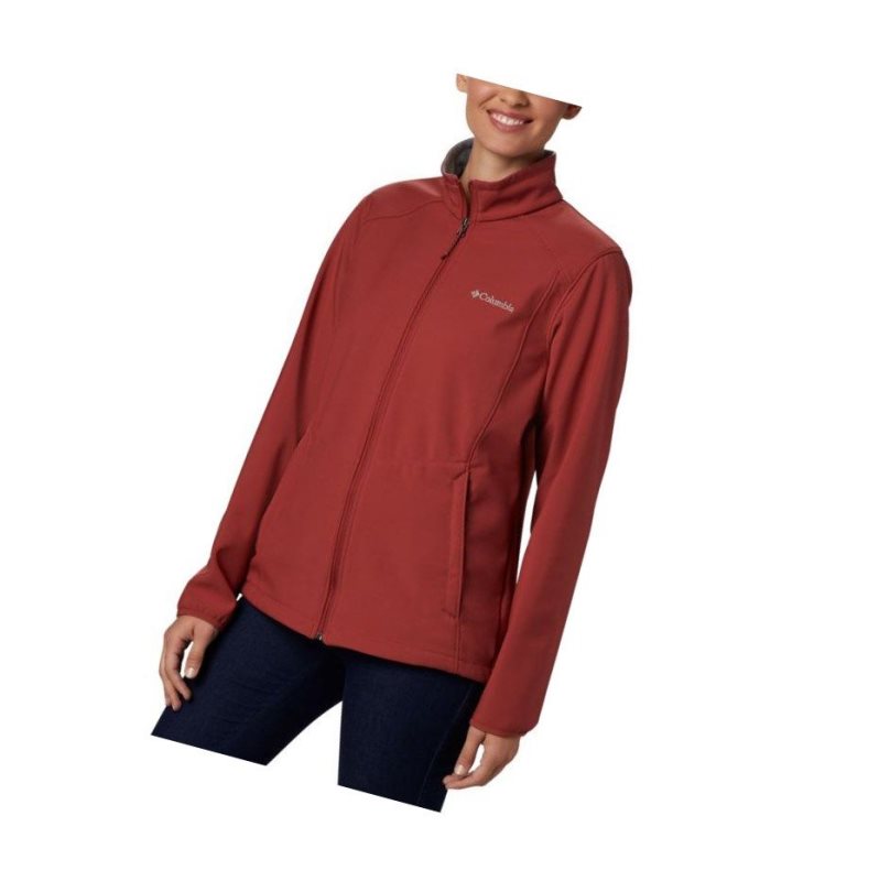 Kurtki Columbia Kruser Ridge II Softshell Damskie Czerwone | 15KWVGQAC