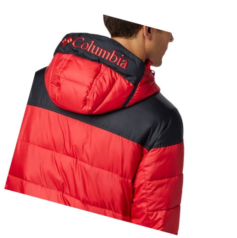 Kurtki Columbia Lodge Insulated Męskie Niebieskie Czerwone Czarne | 58ZGVCPBU