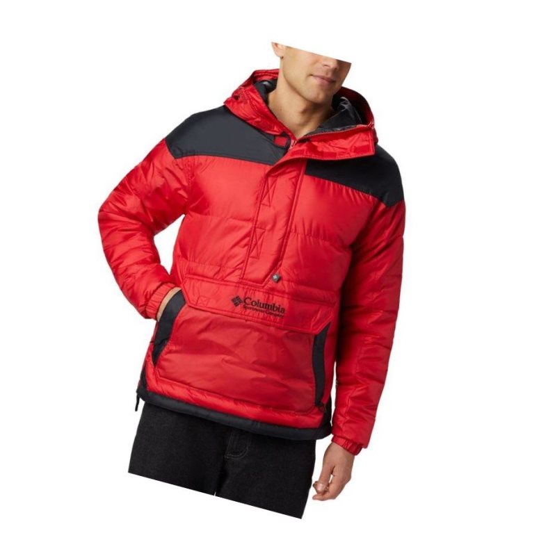 Kurtki Columbia Lodge Insulated Męskie Niebieskie Czerwone Czarne | 58ZGVCPBU