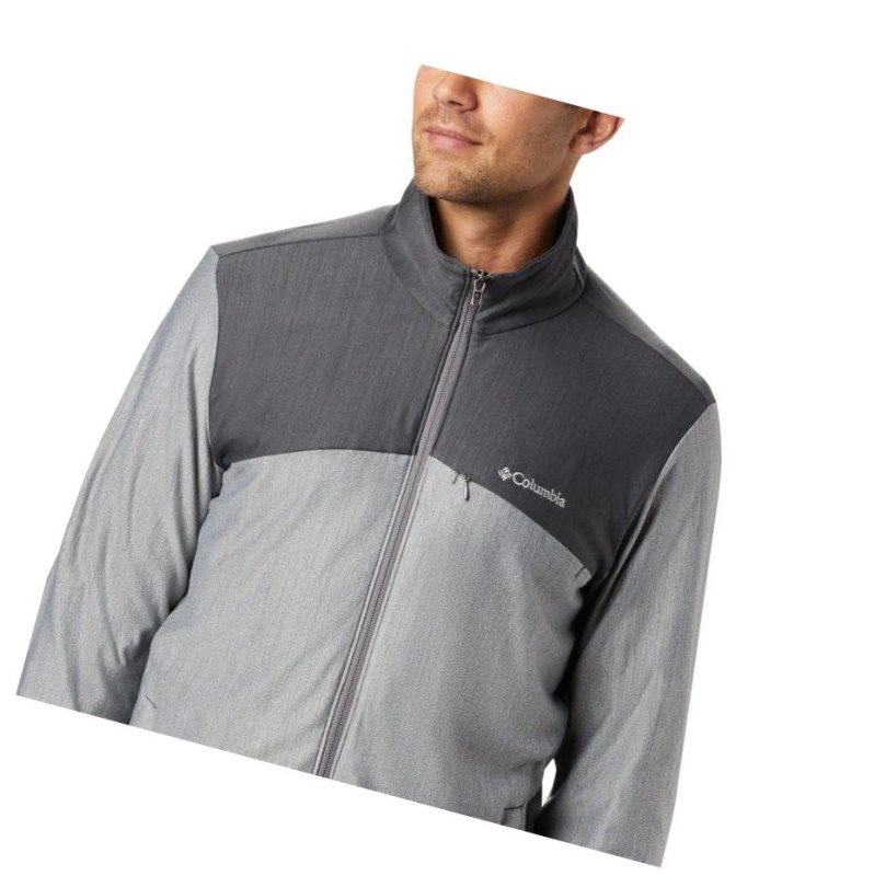 Kurtki Columbia Maxtrail Midlayer Fleece Męskie Szare | 58OCGTPLV