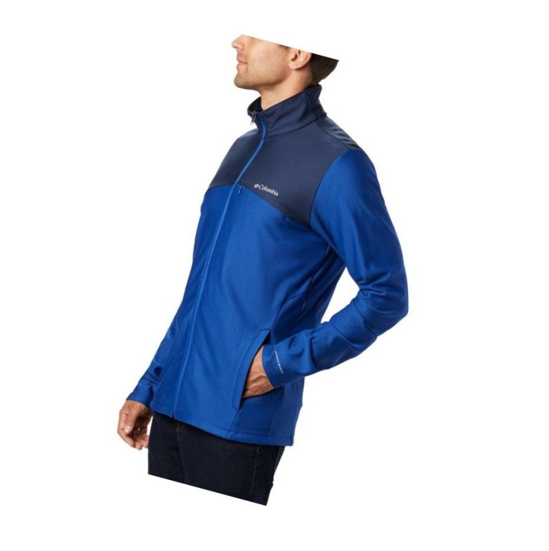 Kurtki Columbia Maxtrail Midlayer Fleece Męskie Granatowe | 98EGMYUSI