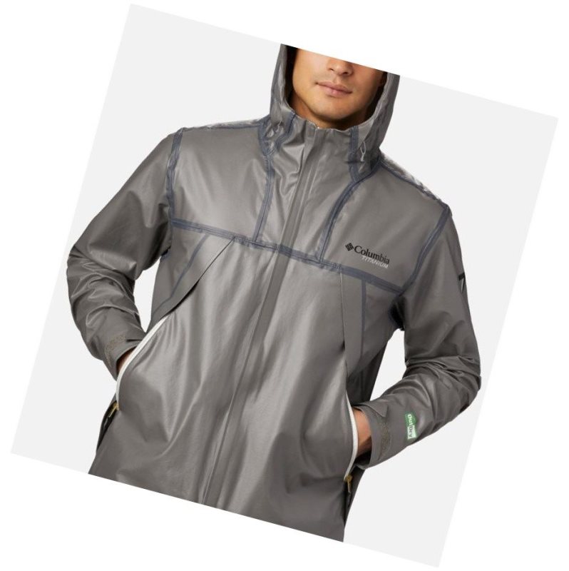 Kurtki Columbia OutDry Ex Eco II Tech Shell Męskie Szare | 76DMGTROQ