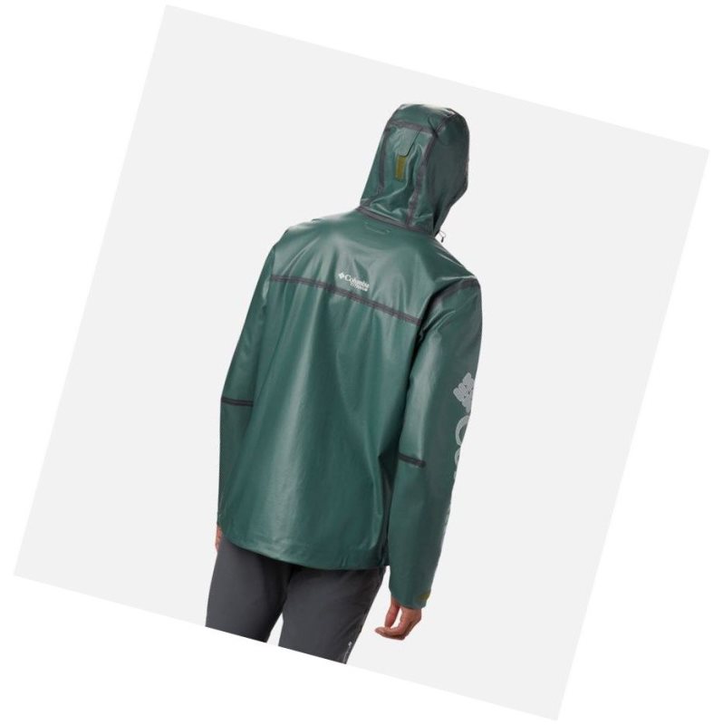 Kurtki Columbia OutDry Ex Eco II Tech Shell Męskie Zielone | 53JQZCVBU