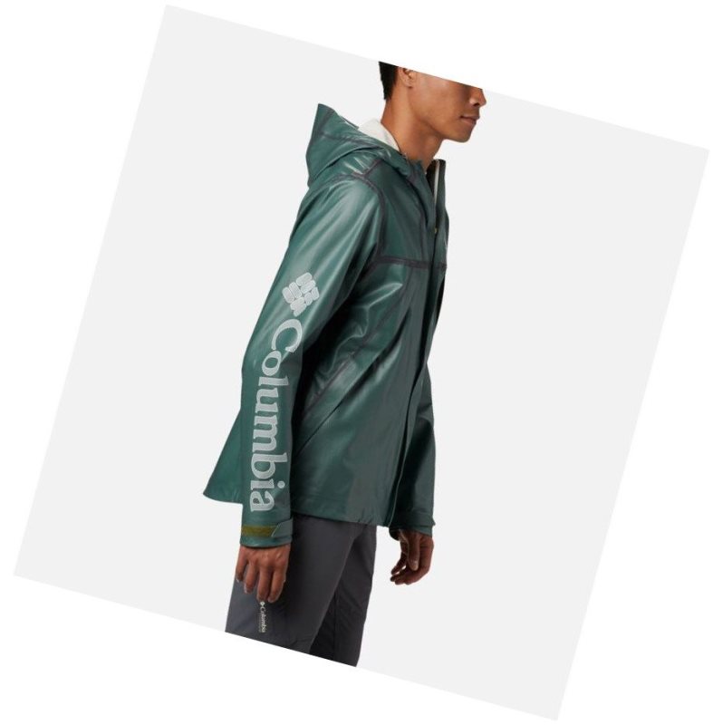 Kurtki Columbia OutDry Ex Eco II Tech Shell Męskie Zielone | 53JQZCVBU