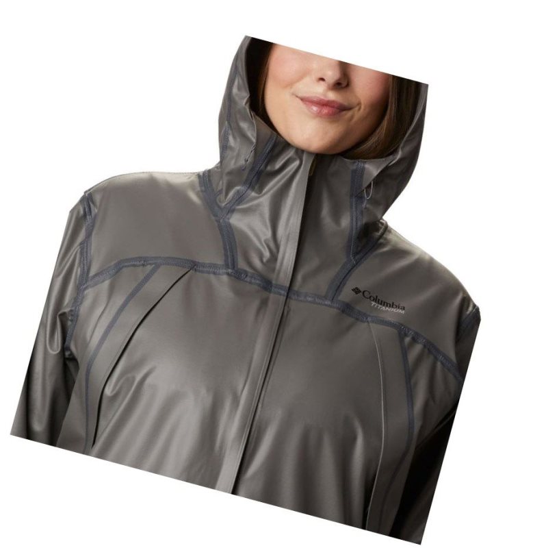 Kurtki Columbia OutDry Ex Eco Shell Plus Size Damskie Szare | 20RNHCBVE