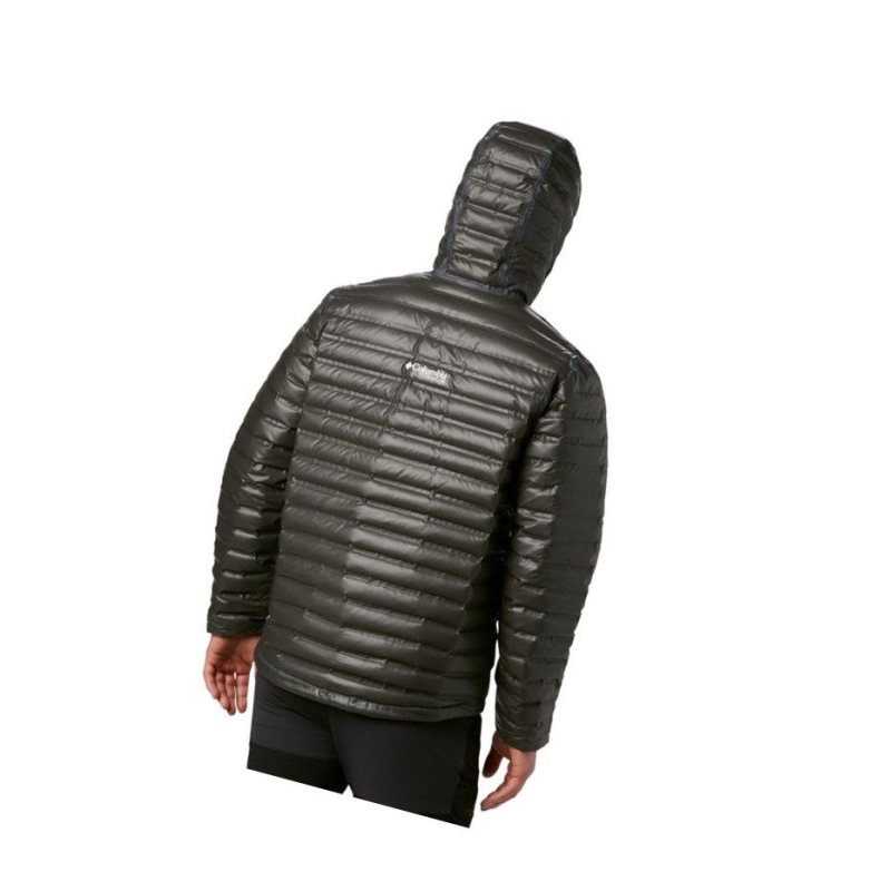 Kurtki Columbia OutDry Ex Gold Hooded Down Męskie Czarne | 31EHBAPOQ