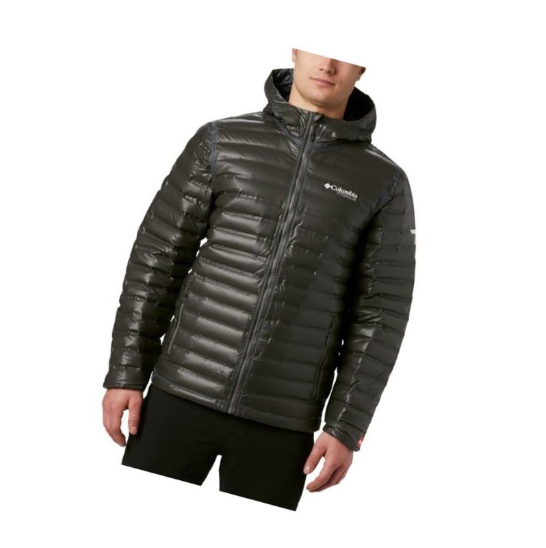 Kurtki Columbia OutDry Ex Gold Hooded Down Męskie Czarne | 31EHBAPOQ