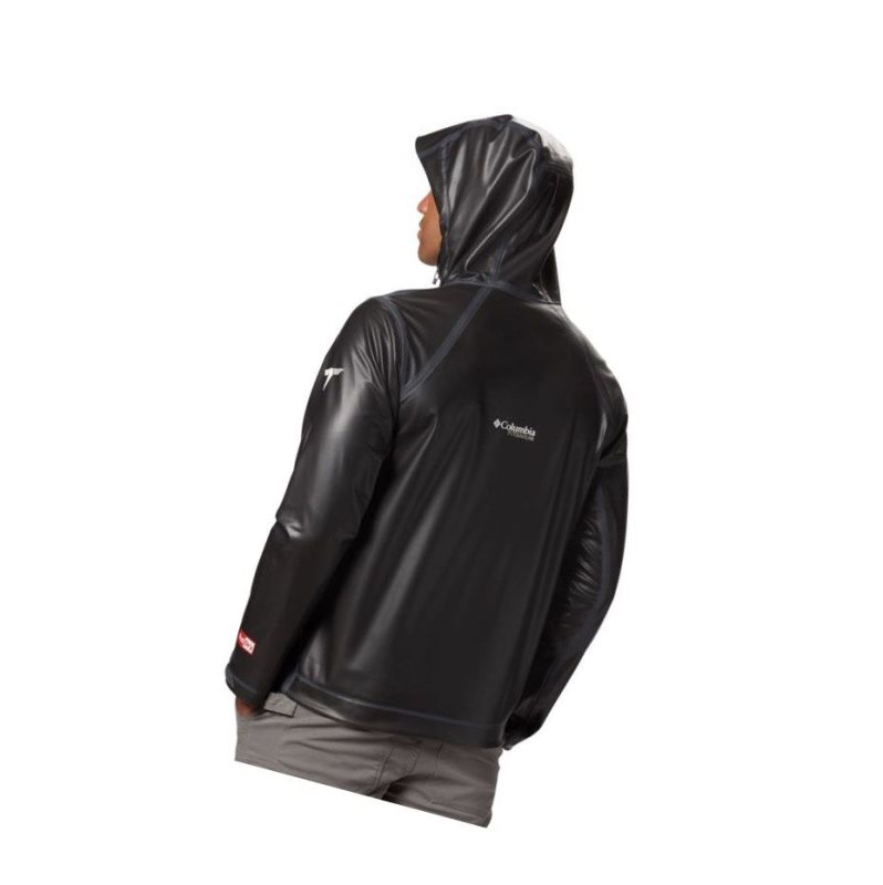 Kurtki Columbia OutDry Ex Stretch Hooded Shell Męskie Czarne | 25PNSMXCU