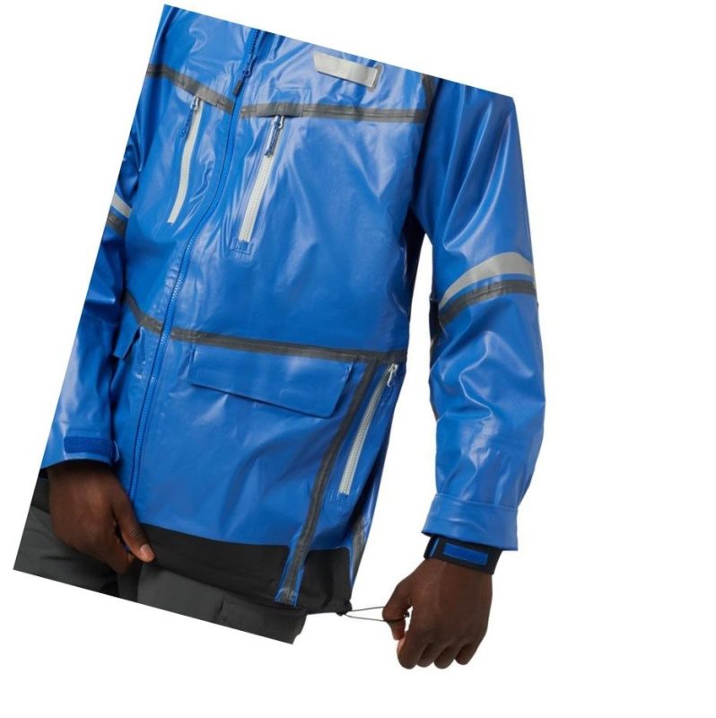 Kurtki Columbia PFG Force XII OutDry Extreme Męskie Ciemny Niebieskie | 45EDTGLHX