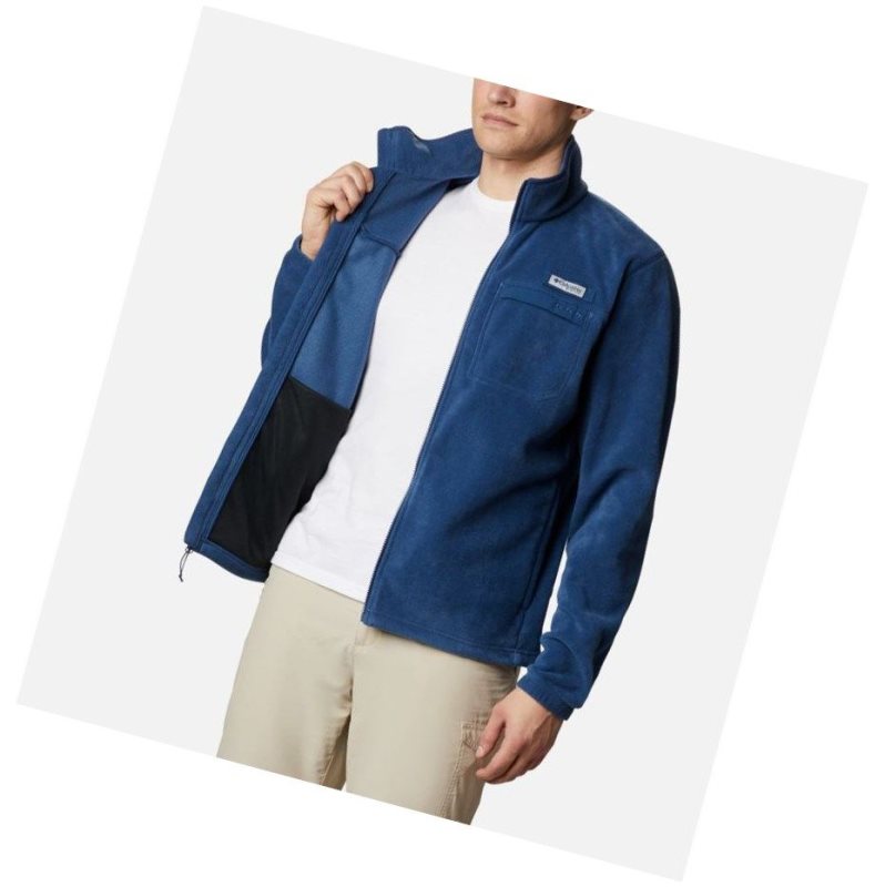 Kurtki Columbia PFG Grander Marlin MTR Fleece Męskie Ciemny Szare | 34IGZNCPW