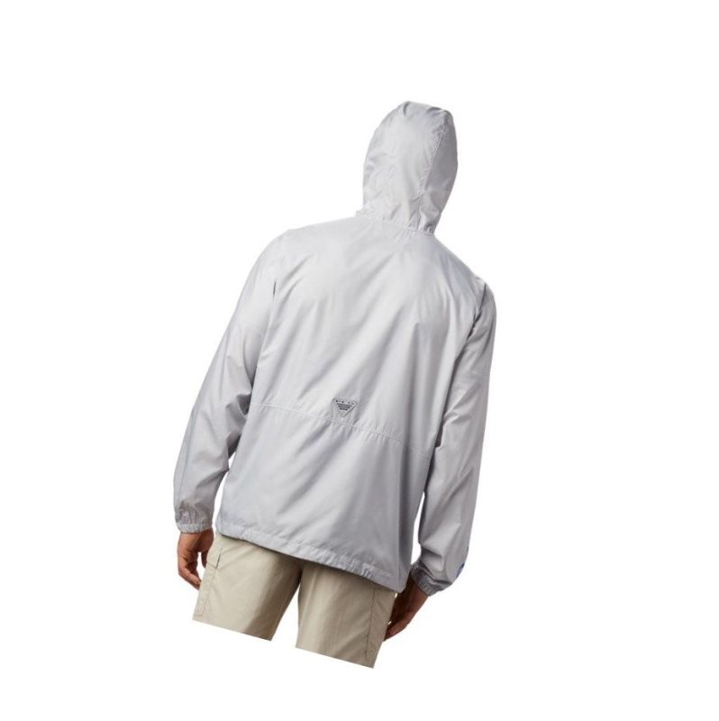 Kurtki Columbia PFG Three Streams Windbreaker Męskie Szare | 20RSAIOLC