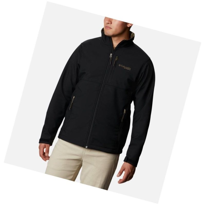 Kurtki Columbia PHG Ascender Softshell Męskie Czarne | 32WRHTIPV