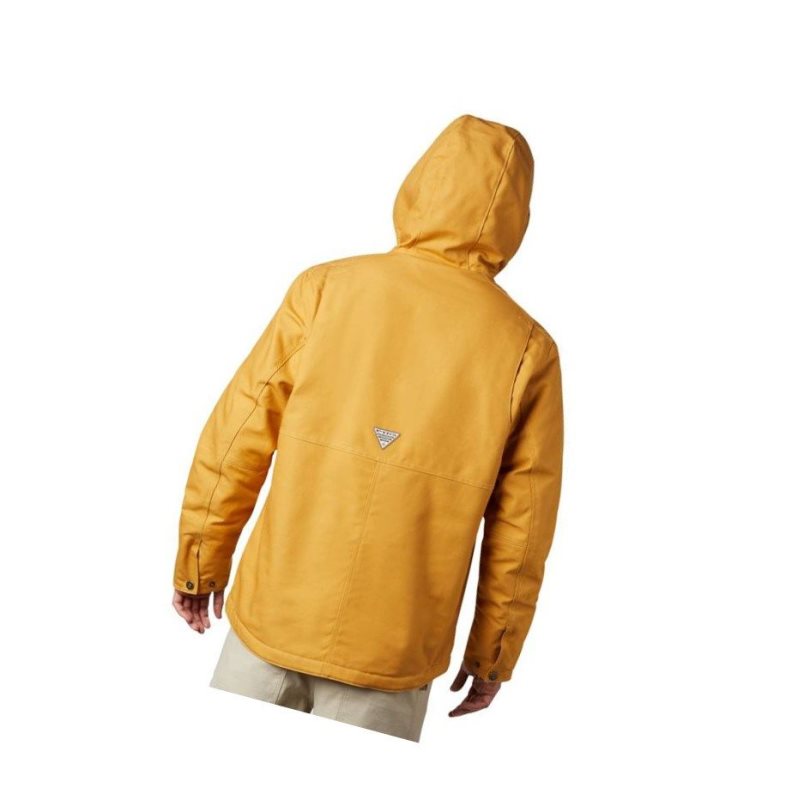 Kurtki Columbia PHG Rough Tail Work Hooded Męskie Żółte | 86RTSHCOZ