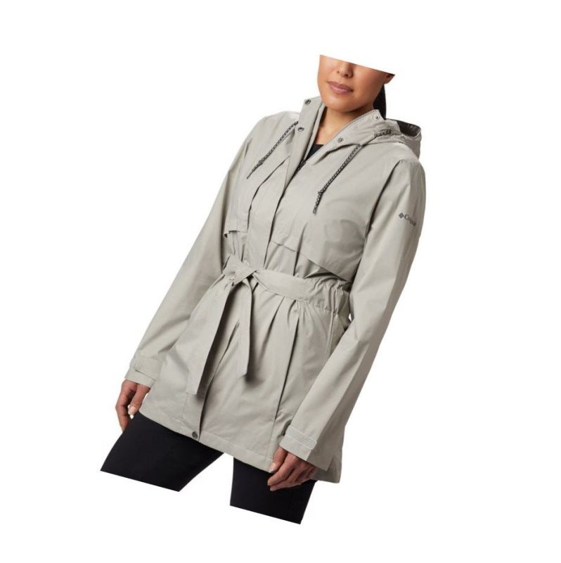 Kurtki Columbia Pardon My Trench Rain Damskie Szare | 53PKUAZMT