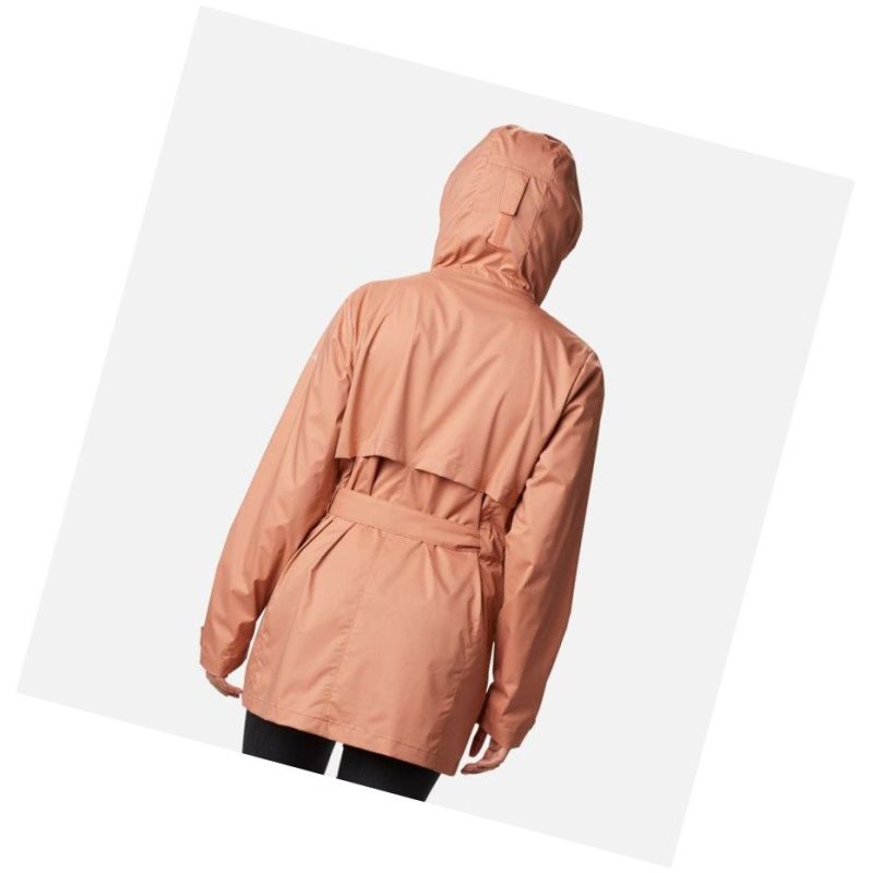 Kurtki Columbia Pardon My Trench Rain Damskie Różowe | 39KCGRFHD