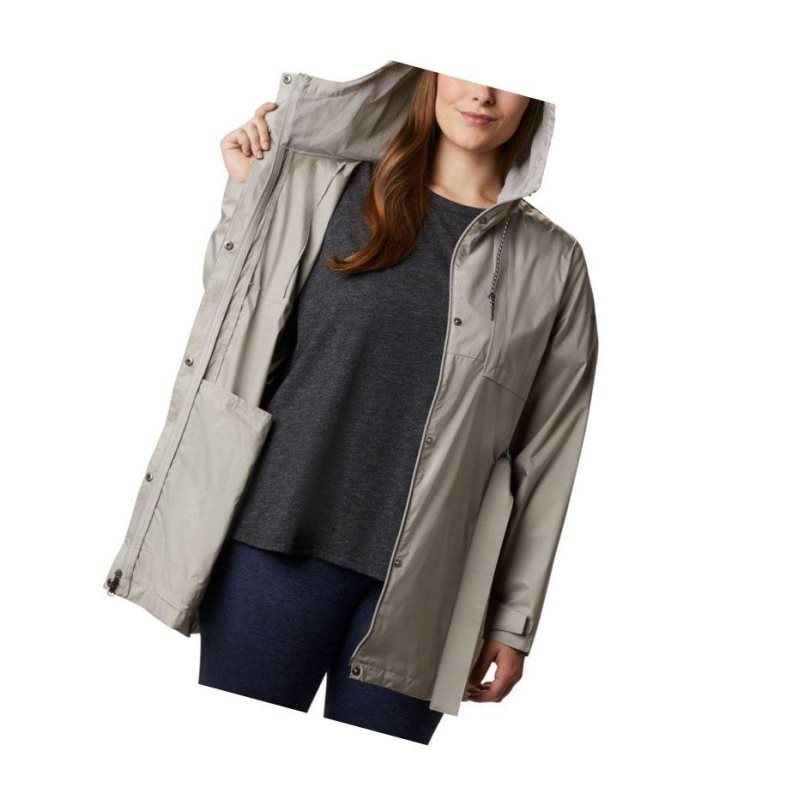 Kurtki Columbia Pardon My Trench Rain Plus Size Damskie Szare | 14QIGXKJV