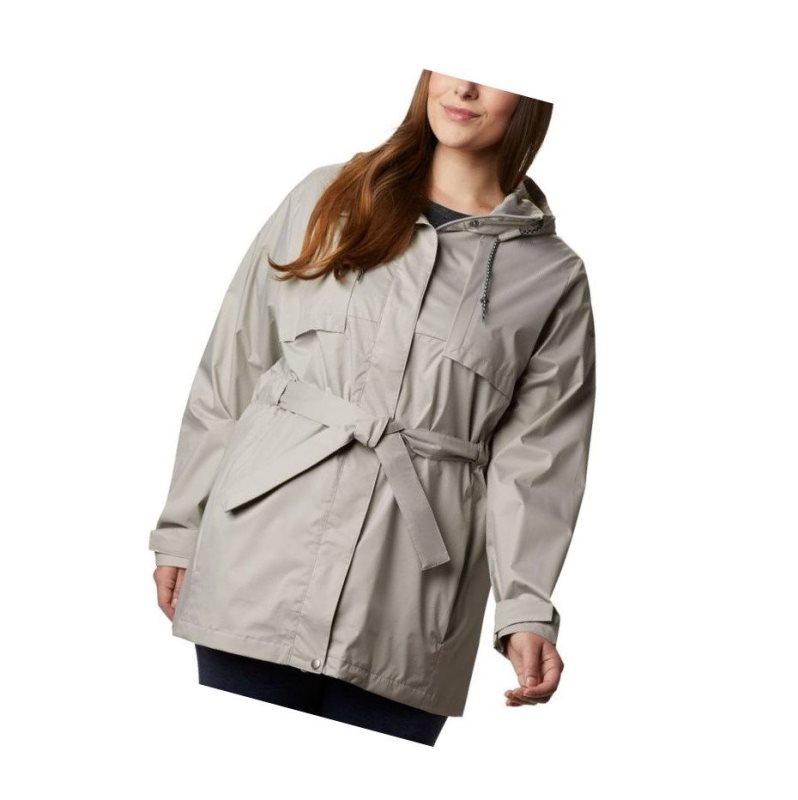 Kurtki Columbia Pardon My Trench Rain Plus Size Damskie Szare | 14QIGXKJV